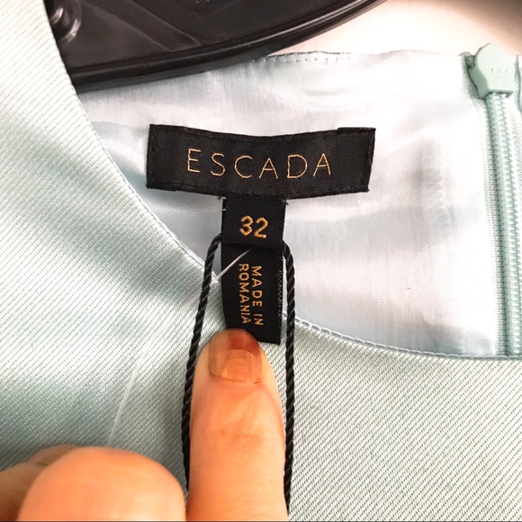 👗 ESCADA OMBRE GREEN SLEEVELESS MINI DRESS! - Picture 8 of 16